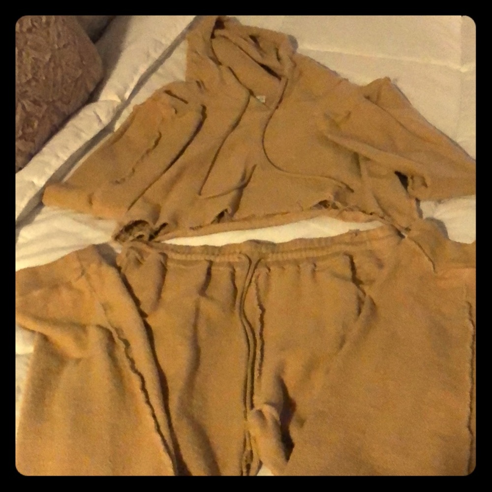 Daniel Guizio Cropped Sweatsuit